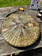 The "Medicine Wheel Equalizer”- 6 lb Radionics/Orgone Charging Plate, Tensor Ringx2, for food, water, plants, crystals, electronics, etc