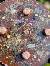 The "Medicine Wheel" Charging Plate- 6 lbs, for food, water, plants, crystals, electronics, summoning rain, etc.