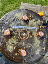 The "Medicine Wheel Equalizer”- 6 lb Radionics/Orgone Charging Plate, Tensor Ringx2, for food, water, plants, crystals, electronics, etc
