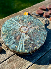 The "Medicine Wheel Equalizer”- 6 lb Radionics/Orgone Charging Plate, Tensor Ringx2, for food, water, plants, crystals, electronics, etc