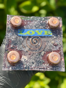 The "8-sided Large Giza" Orgone Pyramid (5x5" base, 1.5 lbs)