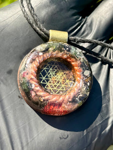 The “Tensor Ring Unity Circle" Orgone Amulet - Aura Protection