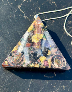 The “Large Equilateral” Orgone Amulet (3.5”x 3.5”, 3.5 oz.)- Max Aura Protection