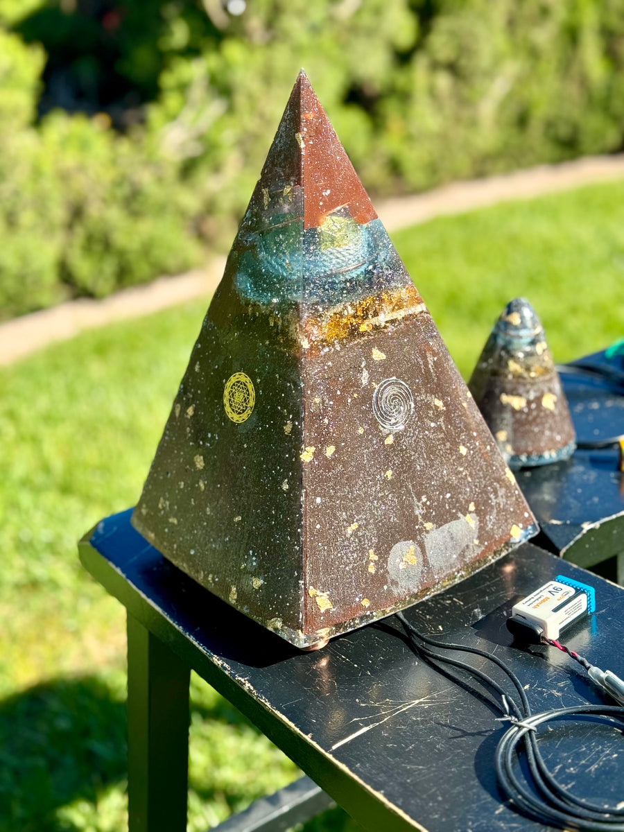 The “Russian” - Radionics Orgone Pyramid- 12” height, 12 lbs, 7” base ...
