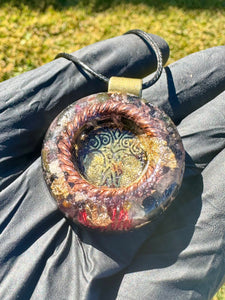 The “Tensor Ring Unity Circle" Orgone Amulet - Aura Protection