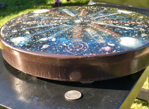 The "Medicine Wheel" Charging Plate- 6 lbs, for food, water, plants, crystals, electronics, summoning rain, etc.
