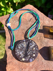 The "Cannabis Leaf" Orgone Amulet - Aura Protection