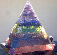 The "Nubian Chakra" 8-sided Orgone Pyramid - (6x6” base - 7” height)
