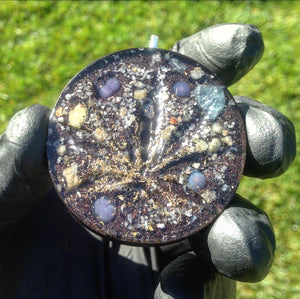 The "Cannabis Leaf" Orgone Amulet - Aura Protection