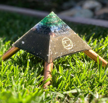 The "Medium Giza Mini-Chembuster" - 4.75x4.75" base with copper Earth Pipes- home orgonization and sky-ionizer