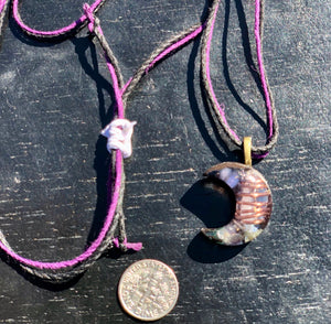 The “Small Crescent Luna" Orgone Amulet 🌙 - Aura Protection