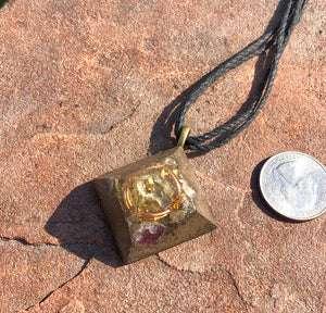 The “Mini Giza” Orgone Amulet- Aura Protection