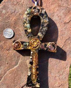 The “Large Ankh” Orgone Amulet - (5x3”) - Aura Protection