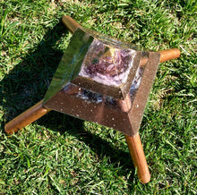 The "Jumbo Giza Mini-Chembuster - 3 lbs, 6x6" base; double coated; Orgone Earth Pipes for grounding