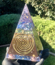 The “Sleek Tensor Ring Nubian Chakra” Orgone Pyramid