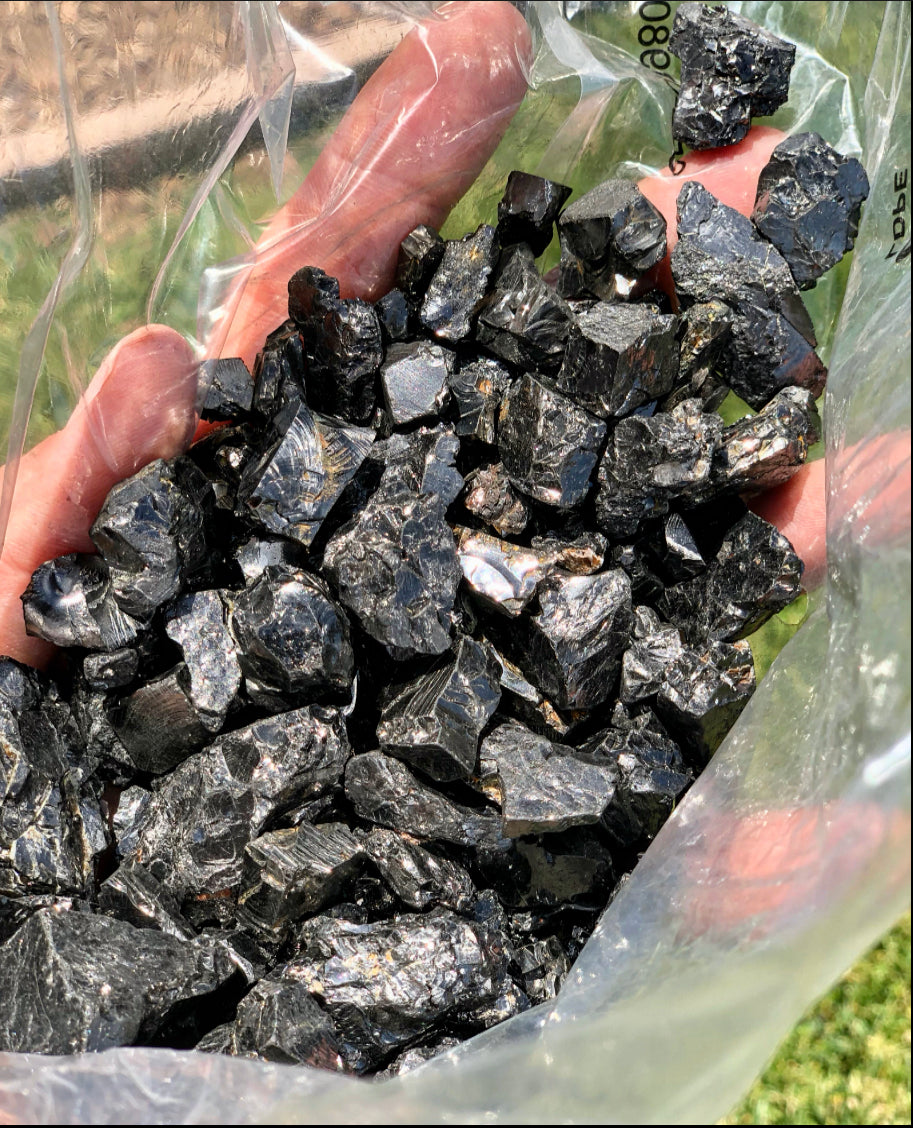 Elite Shungite Stones (3 oz lot)- comes with mini Towerbuster Orgonite freebie(s)