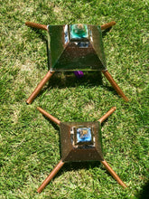 The “XXL Jumbo Giza Equalizer Chembuster- 15 lbs, 11x11” base- Pulsed Radionics Orgone Pyramid w/ Earth Pipes for grounding, Tensor Ring