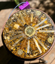 The "Medicine Wheel Equalizer”- 6 lb Radionics/Orgone Charging Plate, Tensor Ring, for food, water, plants, crystals, electronics, etc