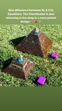 The “XXL Jumbo Giza Equalizer” -11x11” base- 15+ lbs- Pulsed Radionics Orgone & Tensor Ring Pyramid