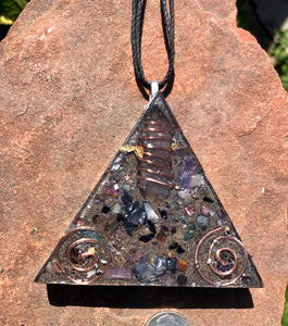 The “Large Equilateral” Orgone Amulet (3.5”x 3.5”, 3.5 oz.)- Max Aura Protection